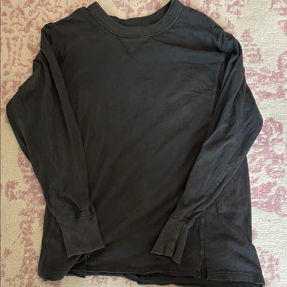 Aerie Charcoal Long Sleeve Top